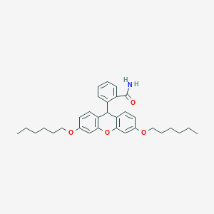 2-(3,6-Dihexyloxyxanthen-9-yl)benzamide