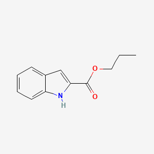 molecular formula C12H13NO2 B15069632 Propyl 1H-indole-2-carboxylate CAS No. 65873-38-3