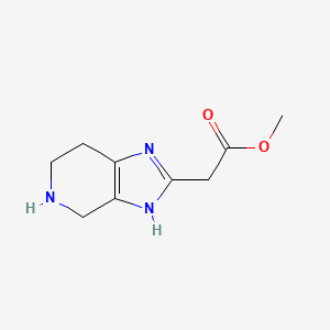 molecular formula C9H13N3O2 B15069686 Methyl 2-(4,5,6,7-tetrahydro-1H-imidazo[4,5-c]pyridin-2-yl)acetate 