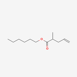 molecular formula C12H22O2 B1506974 Hexyl 2-methyl-4-pentenoate CAS No. 58031-03-1