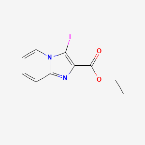 Ethyl 3-iodo-8-methylimidazo[1,2-a]pyridine-2-carboxylate