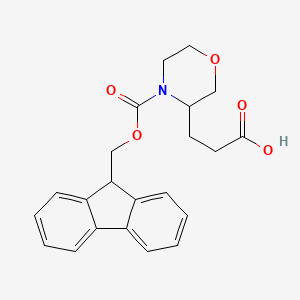 4-Fmoc-3-(2-carboxy-ethyl)-morpholine