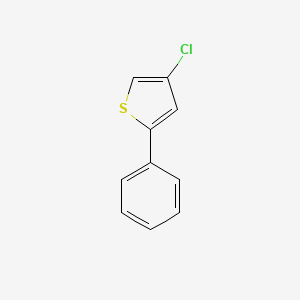 molecular formula C10H7ClS B15069861 4-Chloro-2-phenylthiophene 