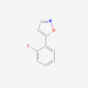molecular formula C9H6FNO B150699 5-(2-Fluorophenyl)isoxazole CAS No. 138716-36-6