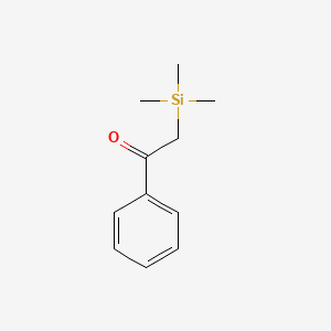 molecular formula C11H16OSi B15069990 Ethanone, 1-phenyl-2-(trimethylsilyl)- CAS No. 13735-78-9