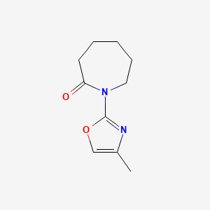 molecular formula C10H14N2O2 B15070002 1-(4-Methyl-1,3-oxazol-2-yl)azepan-2-one CAS No. 57068-76-5