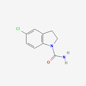 molecular formula C9H9ClN2O B15070071 5-Chloroindoline-1-carboxamide CAS No. 55613-58-6