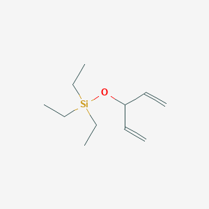 molecular formula C11H22OSi B15070085 Triethyl(penta-1,4-dien-3-yloxy)silane CAS No. 62418-65-9