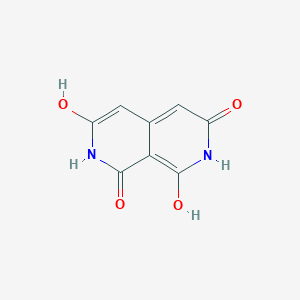 molecular formula C8H6N2O4 B15070094 2,7-Naphthyridine-1,3,6,8-tetrol CAS No. 53162-08-6