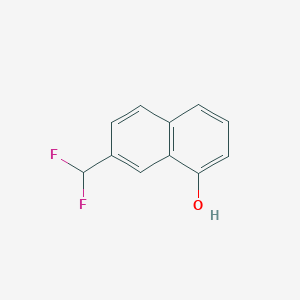 molecular formula C11H8F2O B15070226 2-(Difluoromethyl)-8-naphthol 