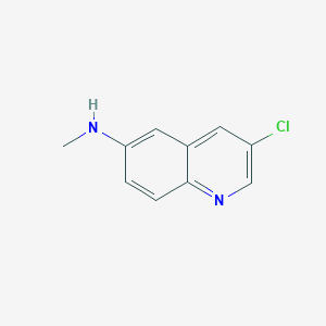 molecular formula C10H9ClN2 B15070247 3-Chloro-N-methylquinolin-6-amine 