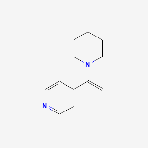 molecular formula C12H16N2 B15070391 4-(1-(Piperidin-1-yl)vinyl)pyridine 