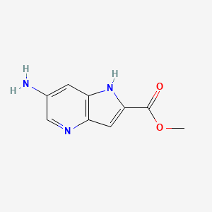 molecular formula C9H9N3O2 B15070420 Methyl 6-amino-1H-pyrrolo[3,2-b]pyridine-2-carboxylate CAS No. 1198420-91-5