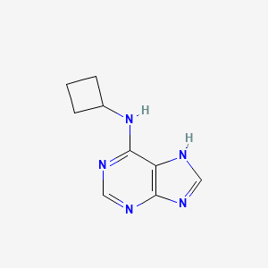 molecular formula C9H11N5 B15070424 N-cyclobutyl-7H-purin-6-amine CAS No. 117778-37-7