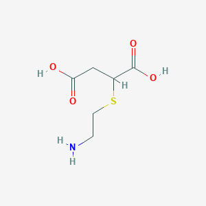molecular formula C6H11NO4S B15070448 2-(2-Aminoethylthio)succinic acid 