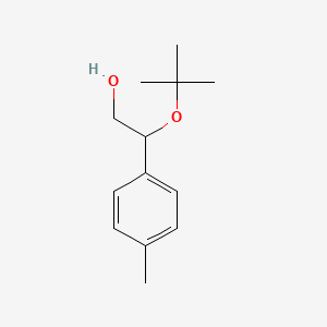 B1507048 2-(4-Methylphenyl)-2-[(2-methyl-2-propanyl)oxy]ethanol CAS No. 827321-69-7