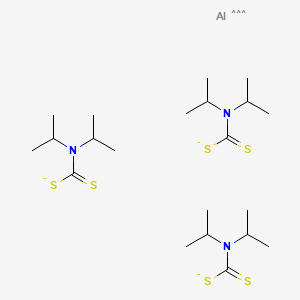 molecular formula C21H42AlN3S6-3 B1507049 Aluminum diisopropyldithiocarbamate CAS No. 85883-32-5