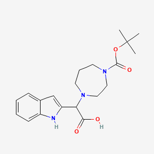 B1507051 1-Boc-4-[carboxy-(1H-indol-2-YL)-methyl]-[1,4]diazepane CAS No. 885275-76-3