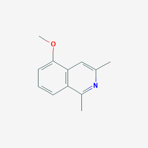 molecular formula C12H13NO B15070574 5-Methoxy-1,3-dimethylisoquinoline CAS No. 89221-27-2