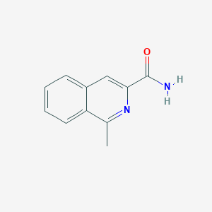 molecular formula C11H10N2O B15070662 1-Methylisoquinoline-3-carboxamide 