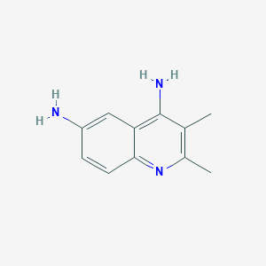 molecular formula C11H13N3 B15070666 2,3-Dimethylquinoline-4,6-diamine CAS No. 828930-83-2