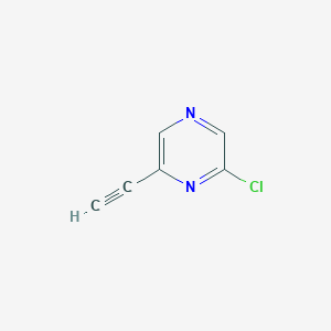 molecular formula C6H3ClN2 B1507072 2-Chloro-6-ethynylpyrazine CAS No. 1196157-03-5