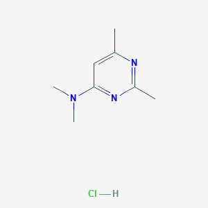 molecular formula C8H14ClN3 B15070781 N,N,2,6-Tetramethylpyrimidin-4-amine hydrochloride 