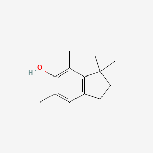 molecular formula C13H18O B15070787 3,3,4,6-Tetramethylindan-5-ol CAS No. 93892-36-5