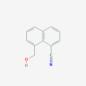molecular formula C12H9NO B15070941 1-Cyanonaphthalene-8-methanol 