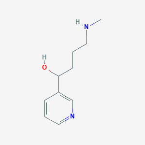 molecular formula C10H16N2O B015071 rac-4-(Methylamino)-1-(3-pyridyl)-1-butanol CAS No. 76030-54-1