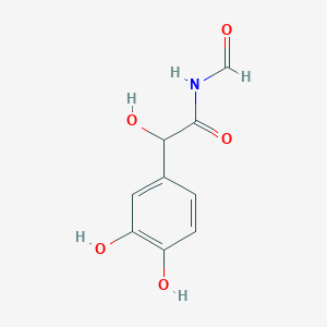 molecular formula C9H9NO5 B1507103 2-(3,4-dihydroxyphenyl)-N-formyl-2-hydroxyacetamide CAS No. 672-73-1