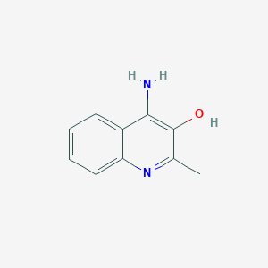 molecular formula C10H10N2O B15071114 4-Amino-2-methylquinolin-3-ol CAS No. 61358-60-9