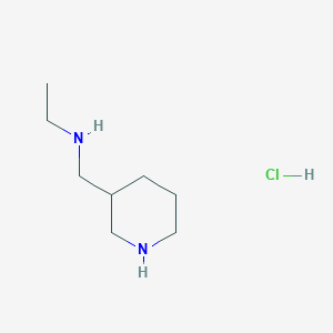 molecular formula C8H19ClN2 B15071120 N-(Piperidin-3-ylmethyl)ethanamine hydrochloride 