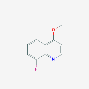 molecular formula C10H8FNO B15071146 8-Fluoro-4-methoxyquinoline 