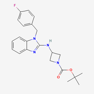 1-Boc-3-[1-(4-fluoro-benzyl)-1H-benzoimidazol-2-ylamino]-azetidine