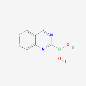 molecular formula C8H7BN2O2 B15071225 Quinazolin-2-ylboronic acid 