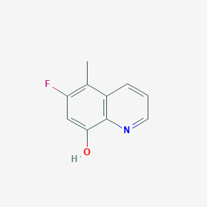 molecular formula C10H8FNO B15071308 6-Fluoro-5-methylquinolin-8-ol 