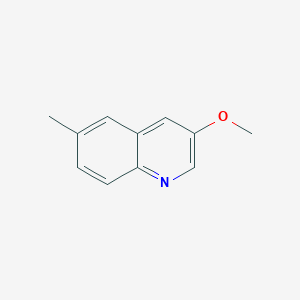 molecular formula C11H11NO B15071393 3-Methoxy-6-methylquinoline 