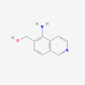 molecular formula C10H10N2O B15071492 (5-Aminoisoquinolin-6-yl)methanol 