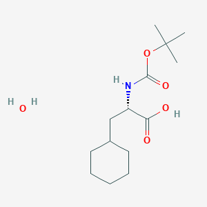 molecular formula C14H27NO5 B1507154 (2S)-3-cyclohexyl-2-[(2-methylpropan-2-yl)oxycarbonylamino]propanoic acid;hydrate 