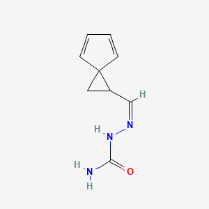 molecular formula C9H11N3O B15071545 [(Z)-spiro[2.4]hepta-4,6-dien-2-ylmethylideneamino]urea 