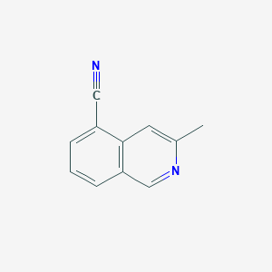 molecular formula C11H8N2 B15071551 3-Methylisoquinoline-5-carbonitrile 
