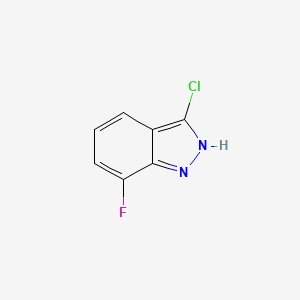 molecular formula C7H4ClFN2 B15071597 3-Chloro-7-fluoro-1H-indazole 