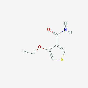 molecular formula C7H9NO2S B15071702 4-Ethoxythiophene-3-carboxamide CAS No. 71050-41-4