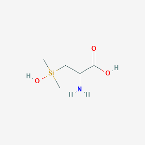 molecular formula C5H13NO3Si B15071725 2-Amino-3-(hydroxydimethylsilyl)propanoic acid 