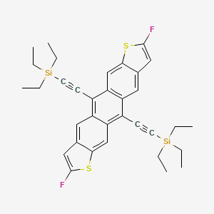molecular formula C34H36F2S2Si2 B1507183 2,8-Difluoro-5,11-bis(triethylsilylethynyl)anthradithiophene CAS No. 1015071-21-2