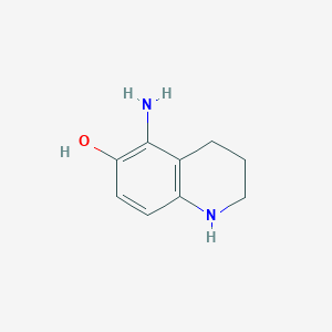 molecular formula C9H12N2O B15071870 5-Amino-1,2,3,4-tetrahydroquinolin-6-ol 
