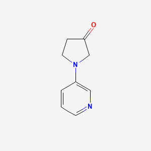 molecular formula C9H10N2O B15071923 1-(Pyridin-3-yl)pyrrolidin-3-one 