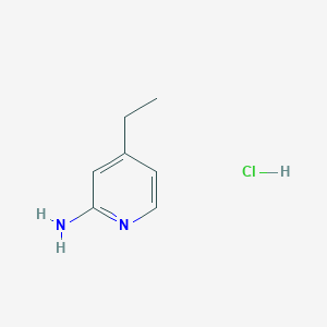 molecular formula C7H11ClN2 B15071996 4-Ethylpyridin-2-amine hydrochloride CAS No. 930600-83-2