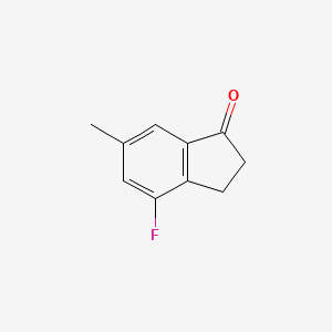 molecular formula C10H9FO B15072055 4-Fluoro-6-methyl-2,3-dihydro-1H-inden-1-one 